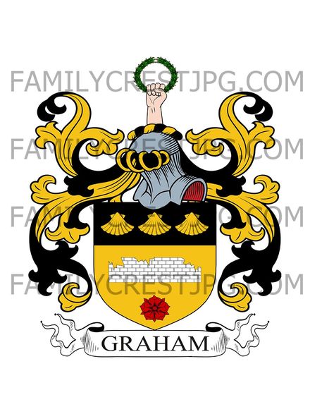 Graham Family Crest -  Inchbrakie, co. Perth, Scotland