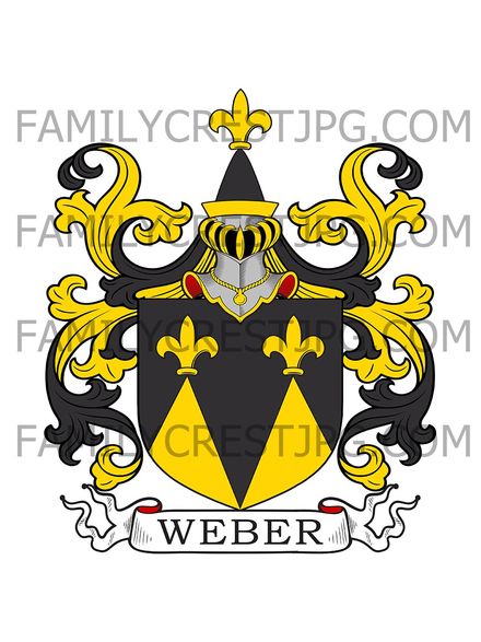 Weber Family Crest - Regensburg, Bavaria
