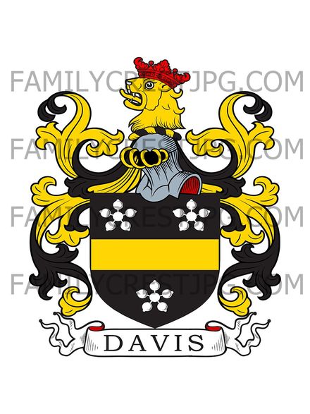 Davis Family Crest - England