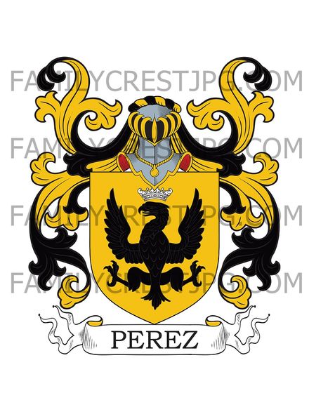 Perez Family Crest - Valencia, Spain