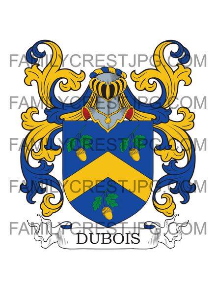 Dubois Family Crest - Champagne, France