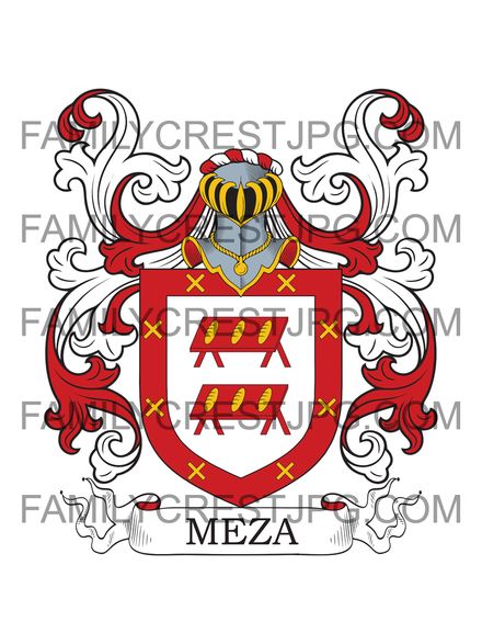 Meza Family Crest - Mesa