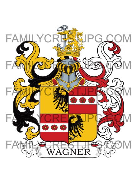 Wagner Family Crest - Wagner von Ankerburg 1791