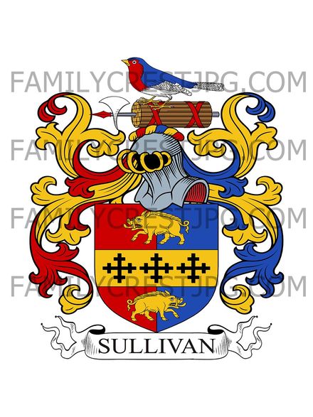 Sullivan Family Crest - Garryduff, co. Cork, Ireland