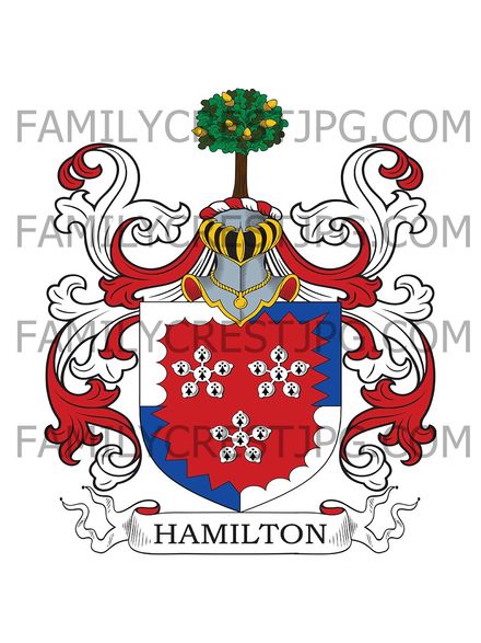 Hamilton Family Crest - Neilsland, Scotland