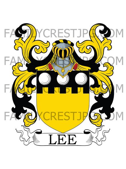 Lee Family Crest - Wiltshire, England