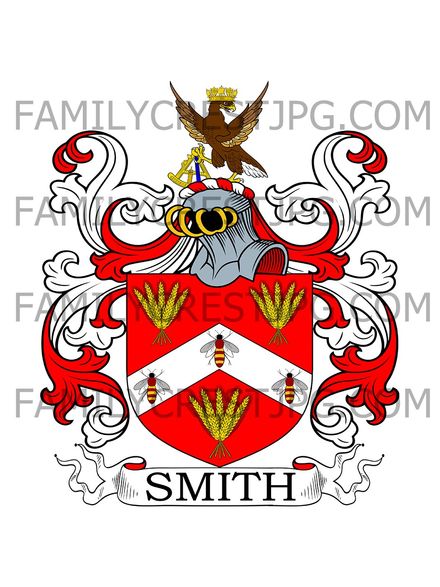 Smith Family Crest - Yarmouth, co. Norfolk, England