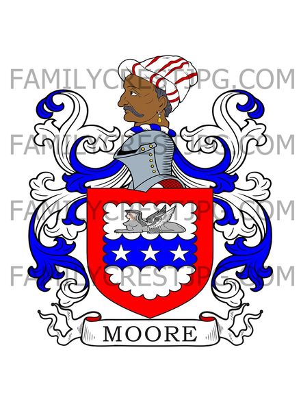 Moore Family Crest - Corswall, Wigton, Scotland