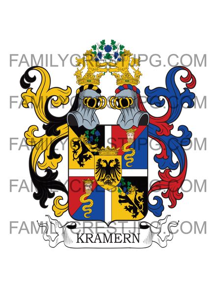 Kramern Family Crest - Ofen 1686