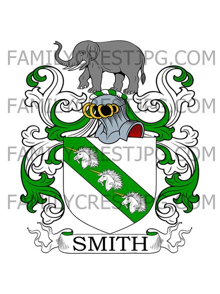 Smith Family Crest - Houghton Castle, co. Northumberland, England
