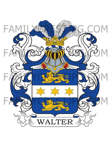 Walter Family Crest - Dachau, Bavaria