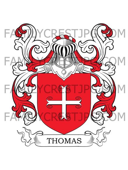 Thomas Family Crest - Aunis, France