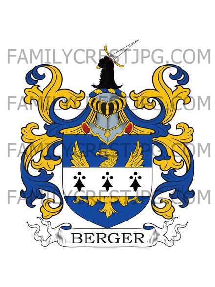 Berger Family Crest - England