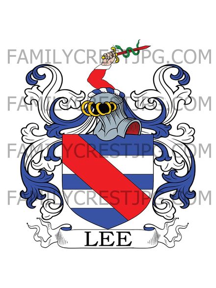 Lee Family Crest - Plaistow, co. Sussex, England