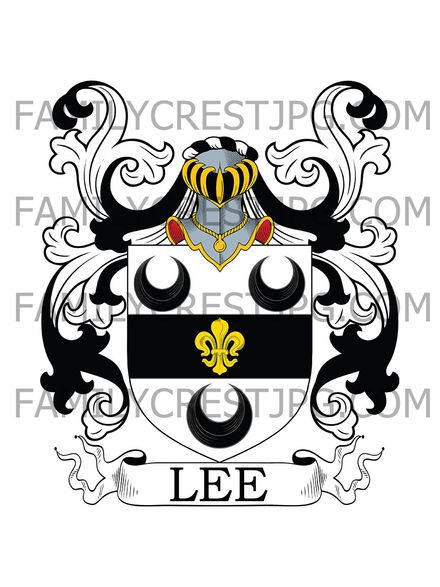 Lee Family Crest - Richard Lee 1594