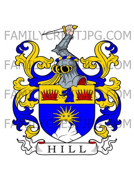 Hill Family Crest - London &amp; Edinburgh
