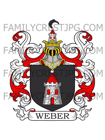 Weber Family Crest - Bavaria 1818