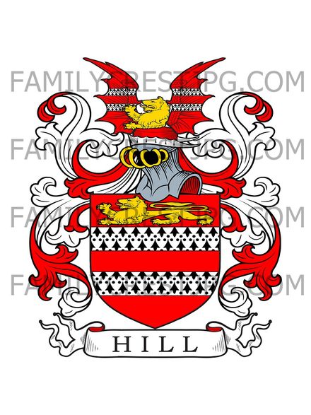 Hill Family Crest - Norfolk, England
