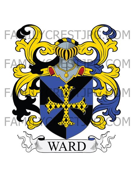 Ward Family Crest - Yarmouth, co. Norfolk, England