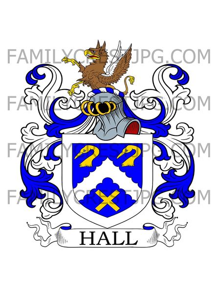 Hall Family Crest - London, England