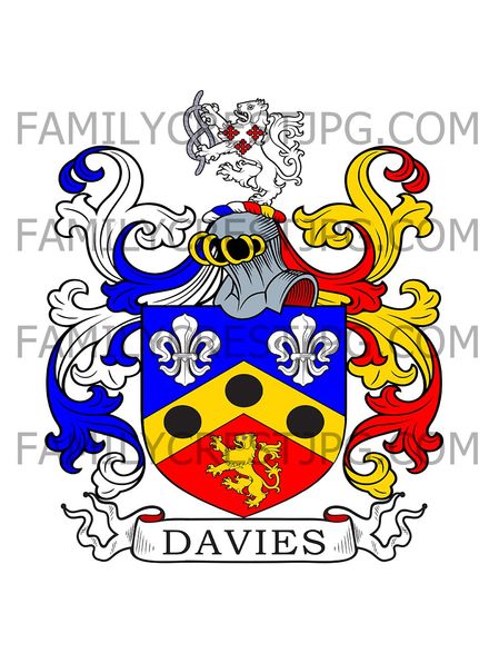 Davies Family Crest - Birmingham, England