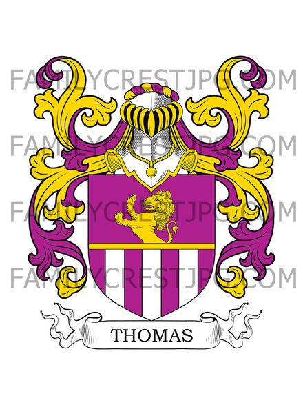 Thomas Family Crest - Bas-Languedoc, France