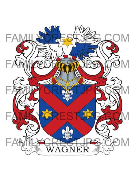 Wagner Family Crest - von Liliengrund 1695 