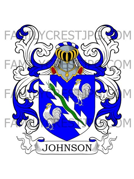 Johnson Family Crest - Northampton, England