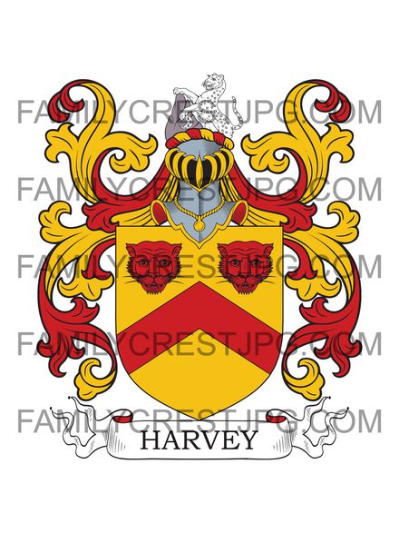 Harvey Family Crest - Cambridge, England