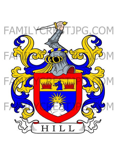 Hill Family Crest - London, England