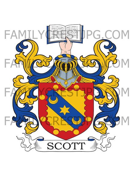 Scott Family Crest - Edinburgh, Scotland