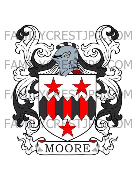 Moore Family Crest - Oxford, England