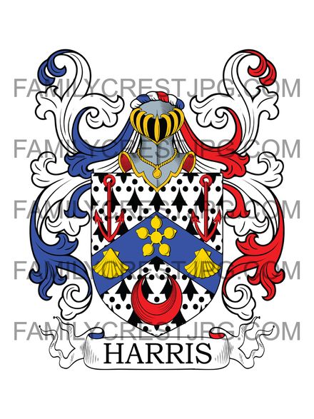 Harris Family Crest - Kent, England