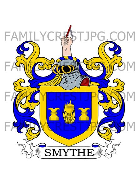 Smythe Family Crest - Athernie, co. Perth, Scotland