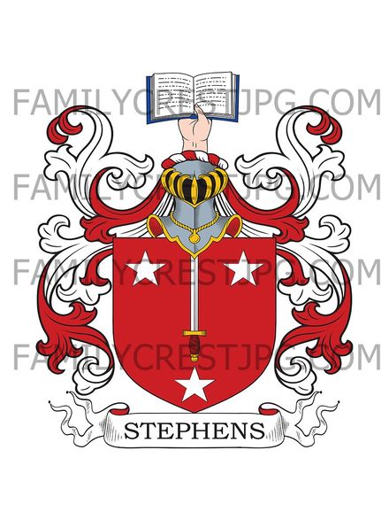Stephens Family Crest - Somerset, England