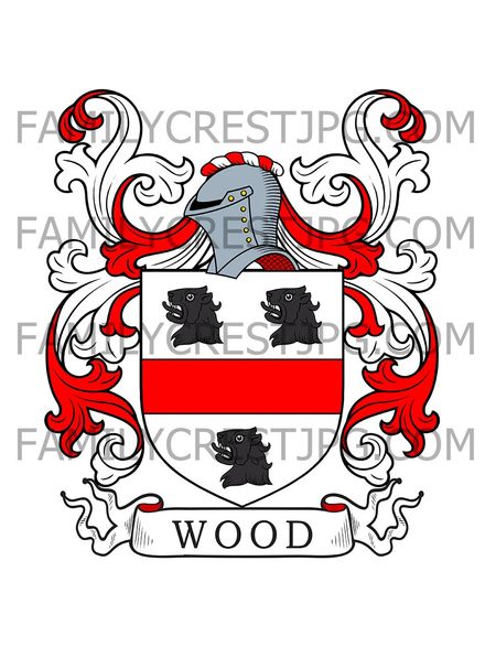 Wood Family Crest - Warwick, England