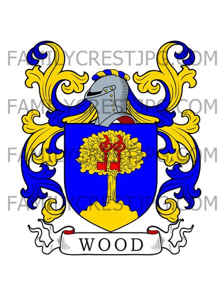 Wood Family Crest - Balbigno, co. Forfar, Scotland