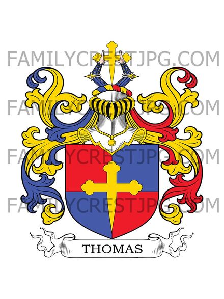Thomas Family Crest - Provence, France