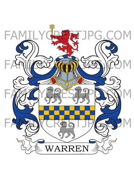 Warren Family Crest - Warren’s Court, co. Cork, Ireland