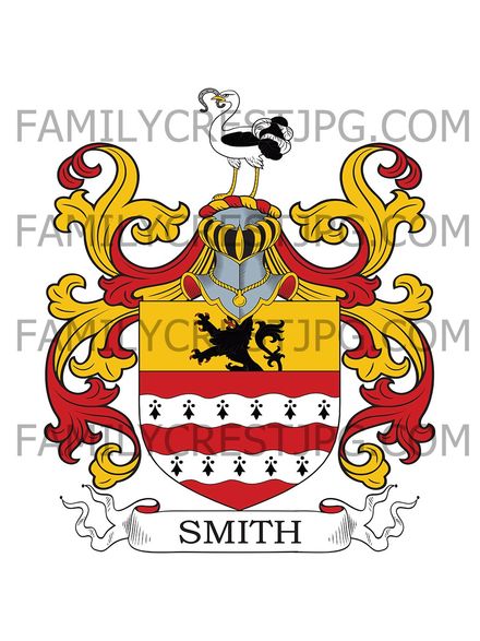 Smith Family Crest - Great Horton, co. York, England