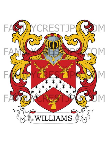 Williams Family Crest - London, England