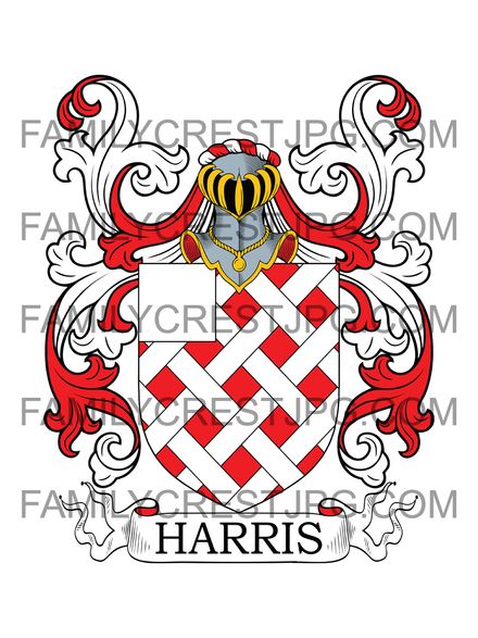 Harris Family Crest - Cornwall, England