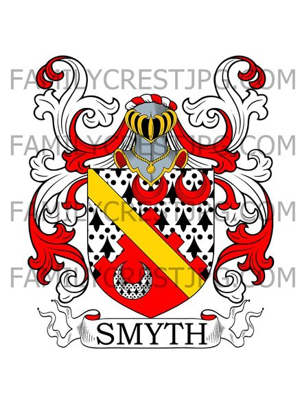 Smyth Family Crest - Somerset, England