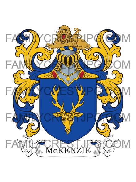 McKenzie Family Crest - Appleross, co. Ross, Scotland