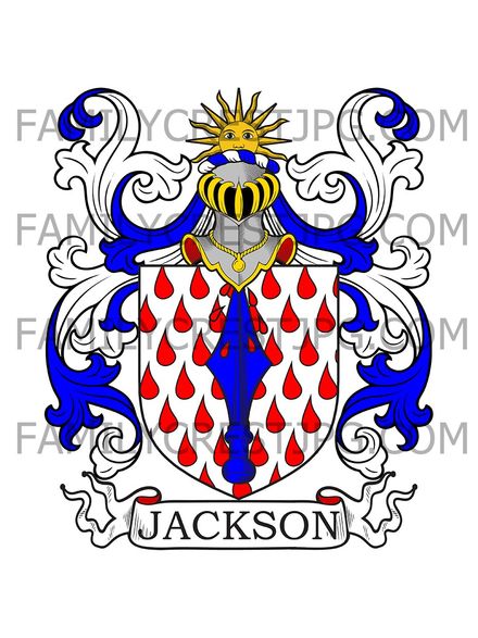 Jackson Family Crest - Rutland, England
