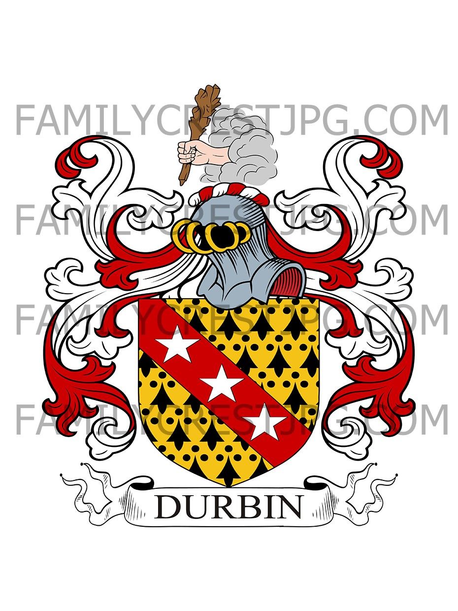 Durbin Family Crest - Bristol, England