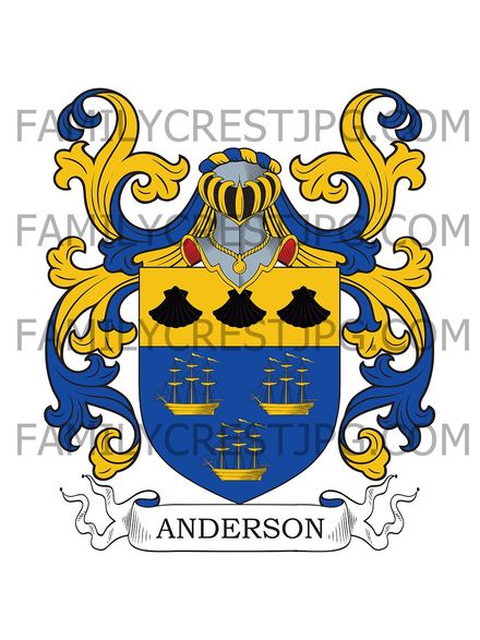 Anderson Family Crest - Dumfries Scotland