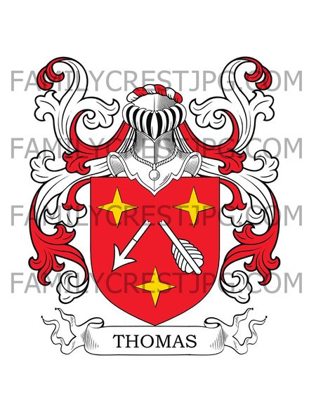 Thomas Family Crest -  Lorraine, France