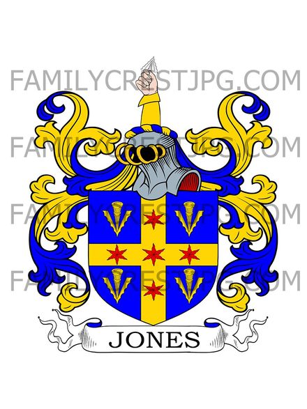 Jones Family Crest - Drogheda, Ireland