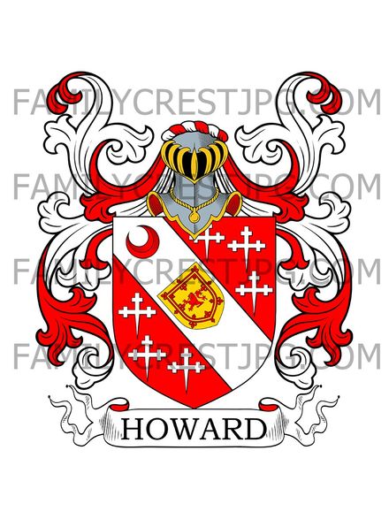 Howard Family Crest - Earl of Northampton